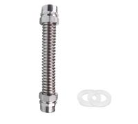 ROKZELT Tuyau Flexible Ondule en Acier Inoxydable de 3/4"" 20/27 - Longueur 300 mm - Tuyau de Raccordement Universel en Acier Inoxydable pour Tuyau Gaz De Ville Raccord Plomberie