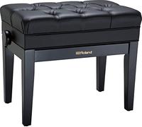 Roland Banc de piano RPB-500PE – Ébène poli, assise plastique, compartiment pour partitions
