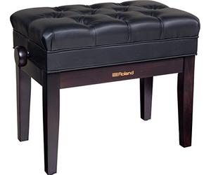 Roland Banc de Piano RPB-500BW, Assise Vinyle, Compartiment pour partitions, Couleur Bois de Rose