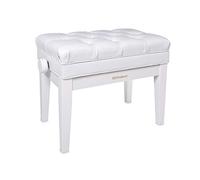 BANC DE PIANO COULEUR BLANC POLI
