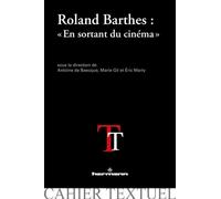 Roland Barthes : "En sortant du cinéma" - Antoine de Baecque - Hermann - broché - Essai