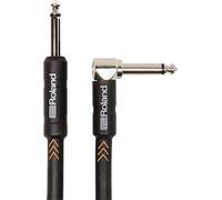 ROLAND Black Series Câble d'instrument coudé/droit jack 1/4" 6,1 m