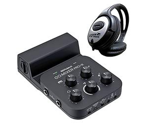 Roland Boss GO:Mixer Pro-X Interface audio pour appareils mobiles + casque Keepdrum, Taille unique