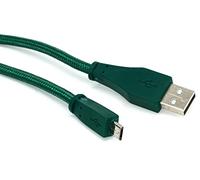 Roland Câble d'interconnexion micro-USB, vert tissé (RCC-3-UAUM)