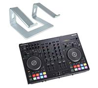 Roland D-J707M contrôleur DJ mobile Table de mixage + keepdrum support pour ordinateur portable Argent