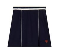 ROLAND GARROS Jupe Femme Héritage Jupes Femme Nolia - Jupe Femme Courte Coloris Bleu Marine - Jupe Trapeze Femme avec Logo - Jupe Taille Elastique - Taille XL - RJUW0120-MAR-XL