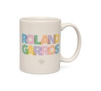 ROLAND GARROS - Mug Logo Multicolore Signature - 100% Céramique - Lavable Au Lave-Vaisselle - Convient Au Micro-Ondes
