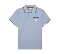 ROLAND GARROS Polo Garçon en Coton Piqué Polo Garçon Manche Courte - Polos Coloris Bleu Clair - Polo Garçon 6 Ans - Polo De Marque en Coton - RPOB0220-BLC-6A