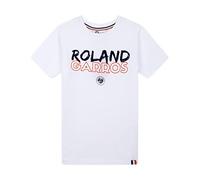ROLAND GARROS RTSB0722-BLA-4A, T-Shirt pour Garçon, Modèle Texte, Blanc, Taille 4 Ans
