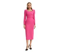 Roland Mouret - Asymmetrical Midi Dress - Femme - Robes - Rose - Taille: 36 FR