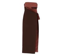 Roland Mouret - Robe Maxi Sans Bretelles avec Détail de - Femme - Robes - Brun - Taille: 36 FR