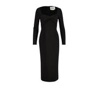 Roland Mouret - Robe mi-longue en crêpe stretch drapé noué - Femme - Robes - Noir - Taille: 40 FR