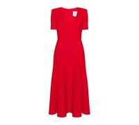 Roland Mouret - Robe Midi Trapèze en Crêpe - Femme - Robes - Rouge - Taille: 40 FR