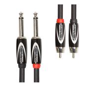 ROLAND RCC-5-2R28 - CABLE 2 RCA/M vers 2 x jack 6.35 MONO - 1.5M