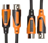 Roland RMIDI-B5-DUAL Double Câble Midi Gamme Black, 1,5 m, Noir