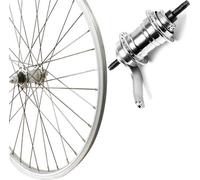 Roland Roue arrière 24, rétropédalage, argent, type de boîte, aluminium, RBN, accessoires