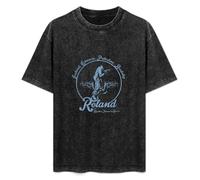 Roland The Headless Thompson Gunner Men's T-Shirt Unisex Black Cotton Print Tee Shirts XL