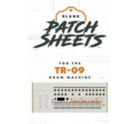 Roland TR-09 Blank Patch Sheets Notebook: Become a more organized songwriter with this Blank Patch Sheet notebook so you can spend more time creating and less time forgetting.