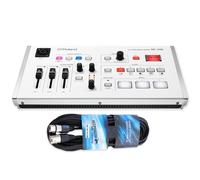 Roland VR-1HD A/V Table de mixage en streaming avec câble Keepdrum XLR