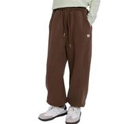 Rolanko Pantalons de Jogging pour Filles, Taille Élastique Pantalons de Sport en Coton Bas de Jogging d'École Coupe Ample, Marron, Taille : 10-11 ans/150