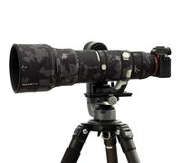 ROLANPRO Cache d'objectif imperméable pour Sony FE 400-800 mm f/6.3-8 G OSS Camouflage Rain Cover-#18 Noir Camouflage étanche