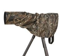 ROLANPRO Housse de pluie taille L pour téléobjectif, longueur 90 cm pour objectif 400 mm f/2.8, 500 mm f/4, 600 mm f/4, objectif 800 mm f/5.6 - herbe plus épaisse et imperméable