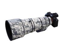 Rolanpro Housse de protection étanche pour objectif Sony FE 300 mm F2.8 GM OSS Housse de protection pour Sony 300f2.8 Housse de pluie #UCP Gris Camouflage numérique étanche