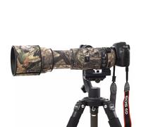 Rolanpro Housse imperméable camouflage pour Sigma 150-600 mm F/5-6.3 DG DN OS Sports Raincover sans miroir pour appareil photo sans miroir Monture E et étui de protection en L #23 Marron Jungle