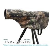 ROLANPRO-Juste de Pluie pour Téléobjectif,Imperméable Vert Armée CamSolomon Guns Vêtements L M S XS XXS - Type Brown jungle-XXS code