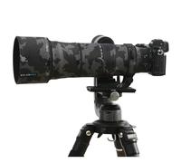 ROLANPRO Manteau de Camouflage imperméable pour Nikon Z 180-600 mm F/5.6-6.3 VR Housse de Protection pour lentille de Pluie - #18 Noir foncé