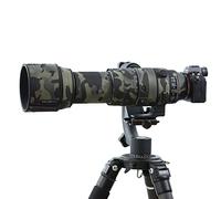 ROLANPRO Manteau de camouflage imperméable pour Sigma 150-600 mm F/5-6.3 DG DN OS Sports Coat sans miroir pour objectif d'appareil photo - Monture E et étui de protection en L - #2 noir étanche