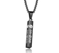 RolaOnly Spotify Collier Femmes Hommes Personnalisé Scan Musique Code Chanson Pendentif Collier Photo avec Spotify Collier en Acier Inoxydable Bijoux Cadeaux de Noël pour les Amis de la Famille