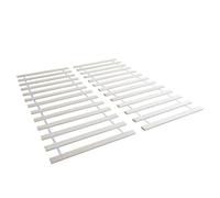 Sommier à lattes lit double 180x200 en bois massif cadre 25 lattes Homestyle4u