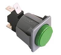 ROLD Bouton poussoir pour lave-vaisselle ATA AT105, AF78PS, AF78, AF88, AF73PS, AF83 Vert 250 V 1CO 1 pôles 28,5 x 28,5 mm 16 A