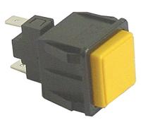 ROLD Bouton poussoir pour lave-vaisselle Mach MS1100, MS900, MS1100E, MS900E, MS1300 jaune 250 V 1NO connexion Faston 6,3 mm 16 A