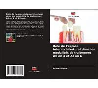 Rôle De L'espace Interarchitectural Dans Les Modalités De Traitement All On 4 Et All On 6
