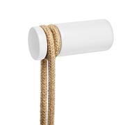 Rolé, passe-câble en bois, fixation murale pour lampe à suspension - Blanc