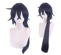 Role Play Wig For Anime Game Vanitas Black Blue Cosplay Wig Synthetic Hair Halloween Party Wigs