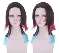Role Play Wig For Anime Kimetsu no Yaiba Cosplay Enmu Multilayer Gradient Wig Halloween Synthetic Wig