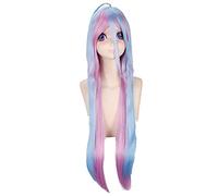 Role Play Wig For No Game No Life Shiro Blue Pink Ombre Women Cosplay Wig