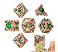 Role Playing Dice Ensemble de dés de jeu multi-côtés, grands dés colorés | Metal dnnd Dice Set Black Blue D & D Dice, Dragons Rôle de jeu de rôle, jouets pour Dive