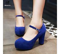 Rolecos Game Nekopara Cosplay Chaussures Chocola Et Vanille Cosplay Chaussures Femmes Maid Rouge Bleu Chaussures À Talons Hauts Pour Jeu De Fête Cos 43 Bleu 9Cm