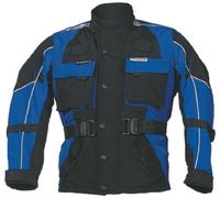 Roleff Racewear Blouson Moto pour Enfants, Noir/Bleu, L/152