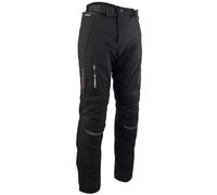 ROLEFF RACEWEAR Pantalon de moto softshell noir avec doublure thermique amovible, protections et réglage de la largeur pour l'été et l'hiver, taille XXL