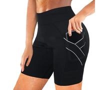 Rolewpy Short de sudation thermique en néoprène pour femme avec poche pour perte de poids