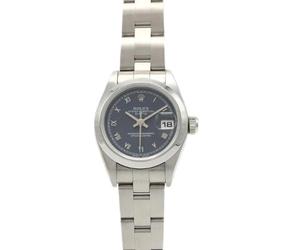 Rolex Vintage - Pre-owned Oyster Perpetual Date Stainless Steel Automatic - Femme - Pre-owned - Bleu - Taille: ONE Size
