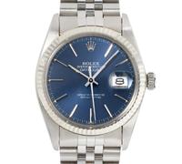 Rolex Vintage - Pre-owned Oyster Perpetual Datejust 36 Réf. 16014 - Femme - Pre-owned - Bleu - Taille: ONE Size