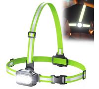 Rolgno Lampe Course a Pied, Lampe Running avec 360° Réfléchissant Bandes | 500LM, 7 Modes Lumiere Running, Réglable à 45°, Étanche IPX4 Lampes Pectorale Running pour Course/Marche/Vélo, 3.5-20H