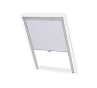 vidaXL Store occultant roulant PK06 – Enrouleur tamisant plissé blanc