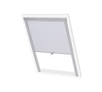 vidaXL Store Occultant Roulant Blanc SK06 Enrouleur Tamisant Plissé Rideau